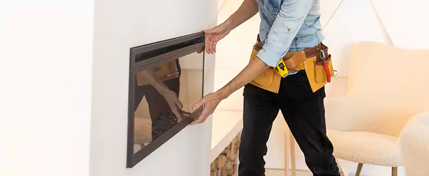 Metal Fireplace Installation in Cedar City, Utah